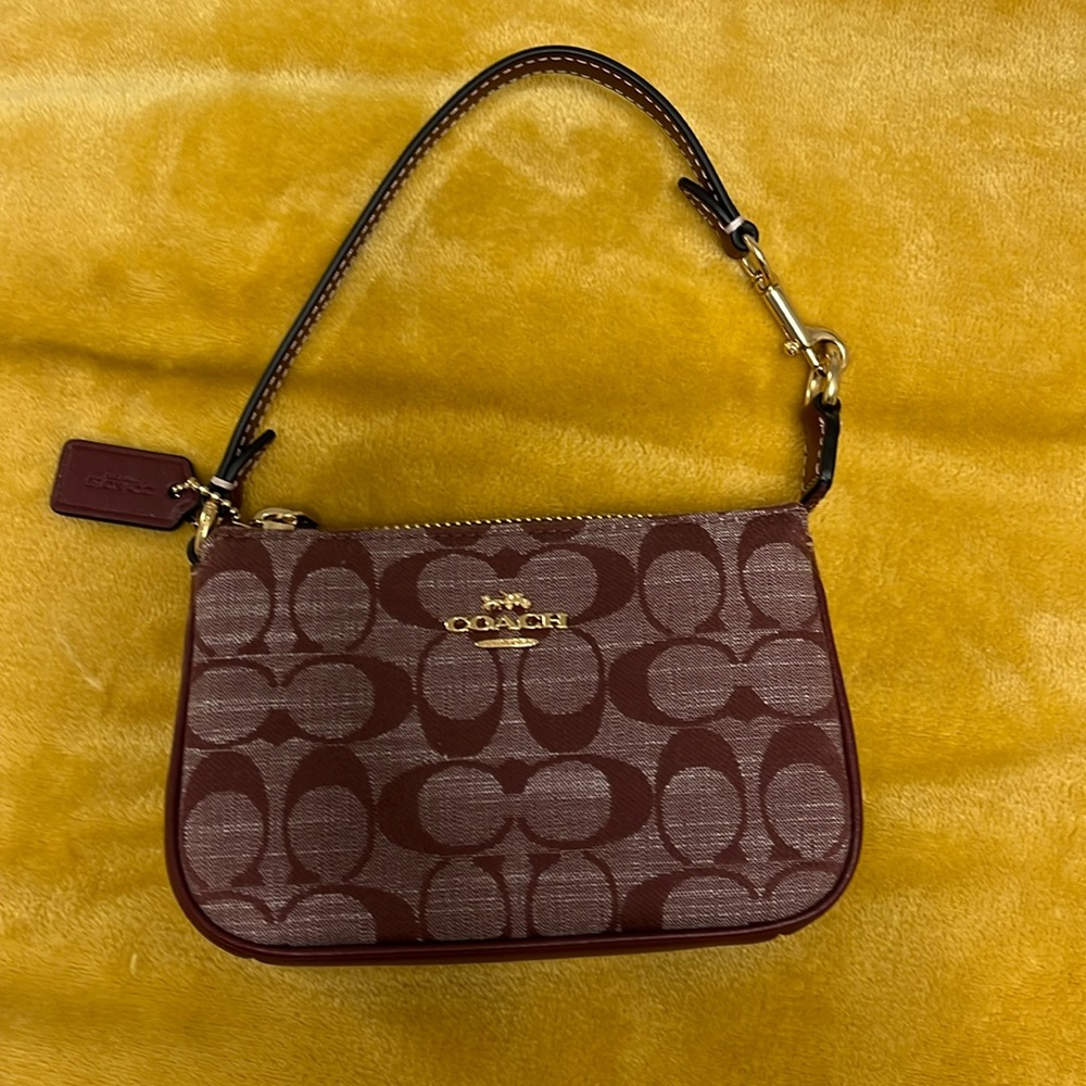 Coach burgundy purse